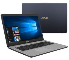 Ноутбук ASUS VivoBook Pro 17 N705UD-GC135R 90NB0GA1-M02150 (Intel Core i7-8550U 1.8 GHz/16384Mb/1000Gb + 256Gb SSD/No ODD/nVidia GeForce GTX 1050 4096Mb/Wi-Fi/Bluetooth/Cam/17.3/1920x1080/Windows 10 64-bit)