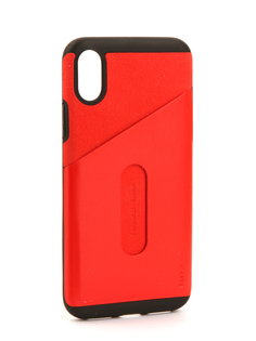 Аксессуар Чехол Baseus Card Pocket для APPLE iPhone X Red WIAPIPHX-KA09