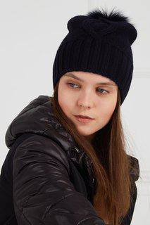 Шапка из шерсти и кашемира черная Severo Max Mara