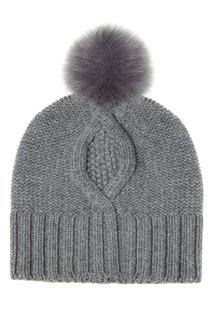 Шапка из шерсти и кашемира серая Severo Max Mara