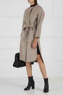 Шерстяное пальто бежевого цвета Luca Max Mara