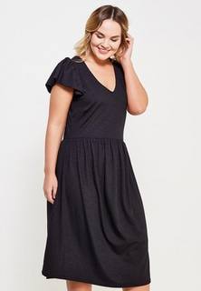 Платье LOST INK PLUS SKATER DRESS WITH FRILL SLEEVE IN RIB