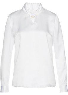 Сатиновая блузка (кремовый) Bonprix