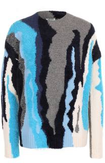 Шерстяной пуловер с круглым вырезом Kenzo
