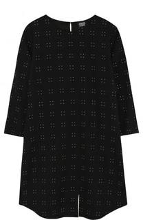 Платье прямого кроя с принтом Armani Junior