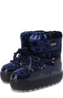 Сапоги-луноходы с текстильной отделкой Jog Dog