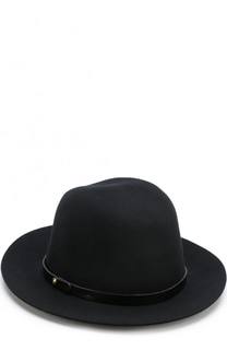 Шерстяная шляпа с кожаным ремешком Rag&amp;Bone