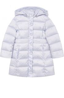 Пуховое пальто с капюшоном Armani Junior