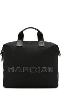 Текстильная дорожная сумка с кожаной отделкой Dior