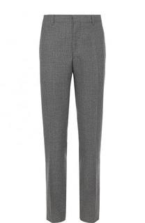 Шерстяные брюки прямого кроя с лампасами CALVIN KLEIN 205W39NYC