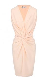 Платье-футляр с драпировкой Lanvin