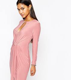 Платье мини с завязывающимся узлом Club L - Розовый