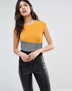 Боди колор блок River Island - Серый