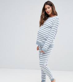 Свитшот и джоггеры в полоску ASOS Maternity LOUNGE - Серый