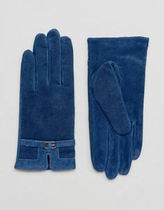 Перчатки из натуральной кожи Barneys - Темно-синий Barneys Originals