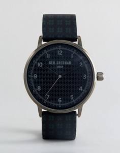 Часы с черным силиконовым ремешком Ben Sherman WB075BUR - Черный