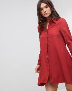 Платье-рубашка Glamorous - Красный