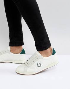 Белые замшевые кроссовки Fred Perry B7222 - Белый
