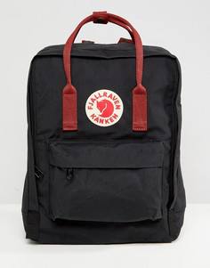 Рюкзак с контрастными ремешками Fjallraven Kanken - Черный