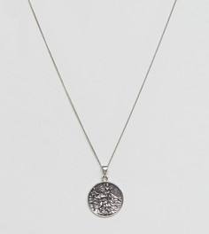 Серебряное ожерелье с надписью на подвеске St Christopher ASOS - Серебряный