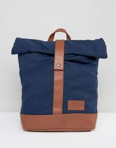 Темно-синий рюкзак с закатанным верхом Dead Vintage - Синий
