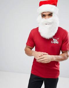 Футболка с новогодним принтом Vans - Зеленый