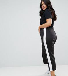 Кюлоты с полосой по бокам ASOS CURVE - Черный