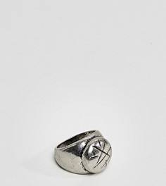 Серебристое кольцо-печатка Reclaimed Vintage Inspired эксклюзивно для ASOS - Серебряный