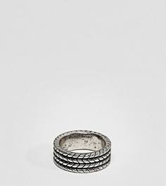 Серебристое кольцо с узором Reclaimed Vintage Inspired эксклюзивно для ASOS - Серебряный