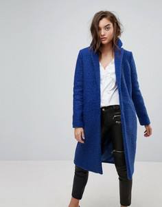 Пальто на пуговицах River Island - Синий