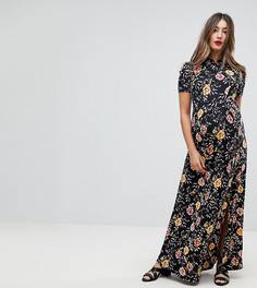 Чайное платье макси с принтом ASOS Maternity - Мульти