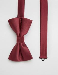 Бордовый галстук-бабочка ASOS - Красный