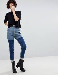 Винтажные джинсы в стиле колор блок Cheap Monday - Синий