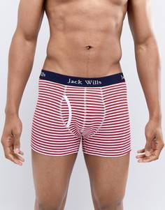 Красно-белые боксеры-брифы в полоску Jack Wills Bridgenorth - Красный