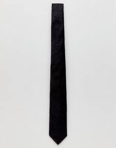 Бархатный галстук Burton Menswear - Черный