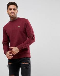 Бордовый свитшот в крапинку Lyle & Scott - Красный