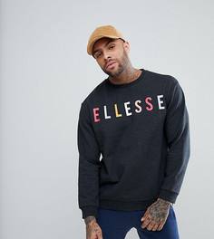 Свободный серый свитшот с крупным логотипом на груди Ellesse - Серый