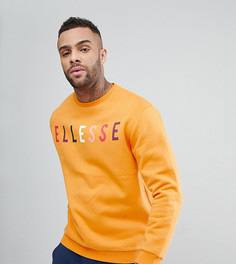 Желтый свитшот оверсайз с большим логотипом на груди Ellesse - Желтый