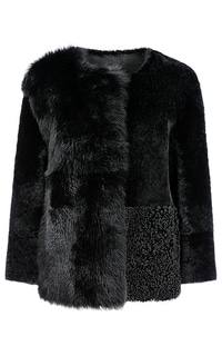 Жакет из овчины с отделкой тосканой Virtuale Fur Collection