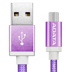 Кабель для сотового телефона ADATA microUSB-USB 1m Purple (AMUCAL-100CMK-CPU)