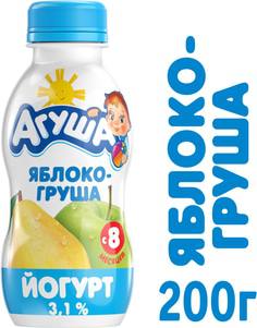 Йогурт питьевой Агуша Яблоко и груша 2,7% с 8 мес. 200 мл