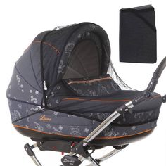 Средство защиты из сетки Baby Care Classic Plus Black для колясок-люлек