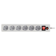 Сетевой фильтр CBR 6 Sockets 3m CSF 2600-3 White PC