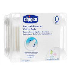 Ватные палочки Chicco с ограничителем 90шт 320616031