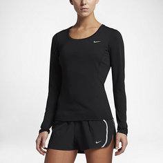 Женская футболка для бега с длинным рукавом Nike Zonal Cooling Contour