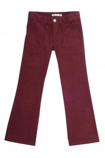 Бордовые брюки-клеш File Bonpoint