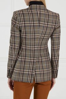 Жакет из шерсти в клетку Theory