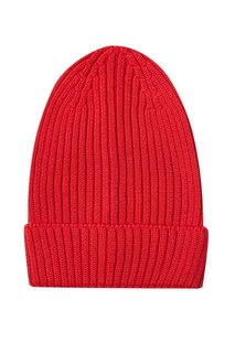 Красная шапка-бини из полушерсти Blank.Moscow