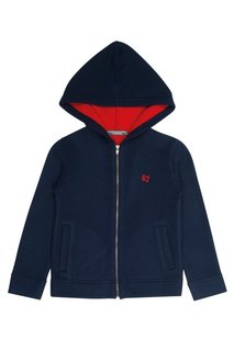 Худи синего цвета на молнии Bonpoint