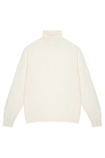 Белая водолазка из шерсти Canali